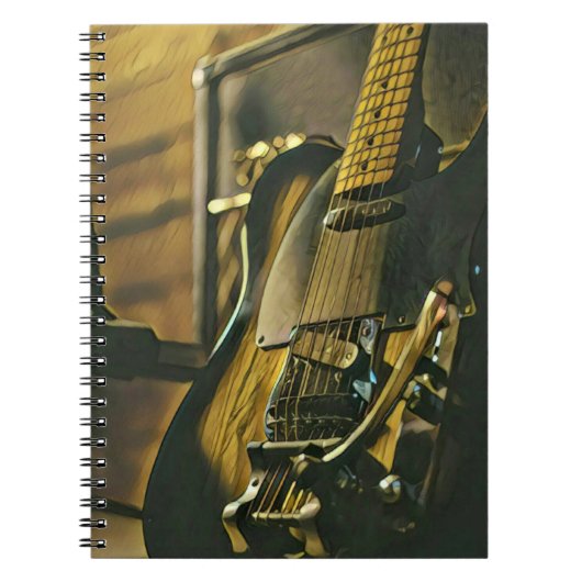 ギタリストのボーイフレンドへの贈り物 ノートブック (正面)