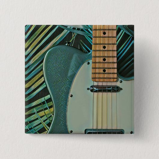 ギタリストのボーイフレンドへの贈り物 缶バッジ (正面)