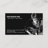 ギタリストのマンミュージックr565g 名刺 (裏面)