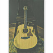 ギタリストの友人のためのギフト シール (正面)