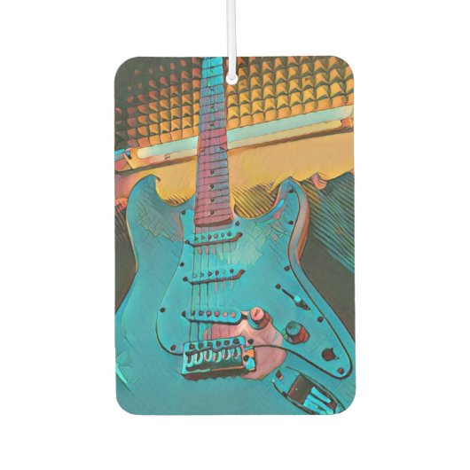 ギタリストの夫へのギフト カーエアーフレッシュナー (正面)