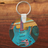 ギタリストの夫へのギフト キーホルダー (正面)