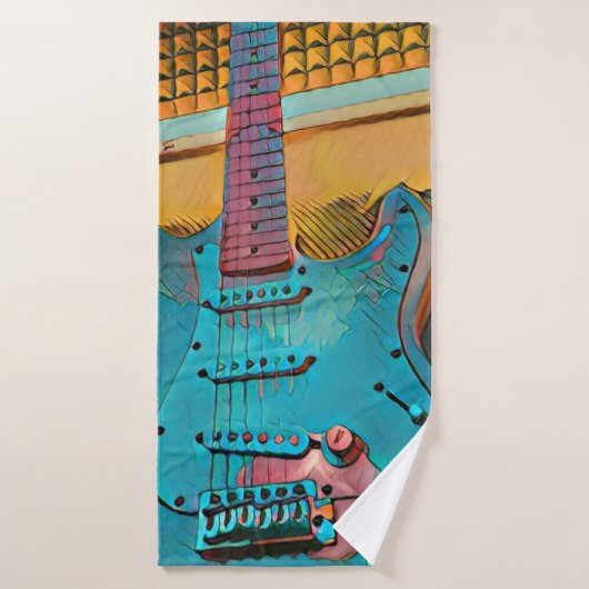 ギタリストの夫へのギフト バスタオルセット (バスタオル)