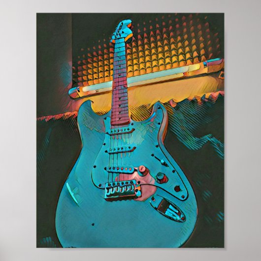 ギタリストの夫へのギフト ポスター (正面)