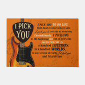 ギタリストの引用文 ドアマット (正面)