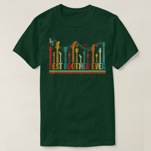 ギタリストの父最高のよりブラザー・ギターの父親 Tシャツ (デザイン正面)