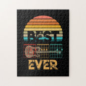 ギタリストの父最高のパパEver D A Dコードギフト ジグソーパズル (縦)