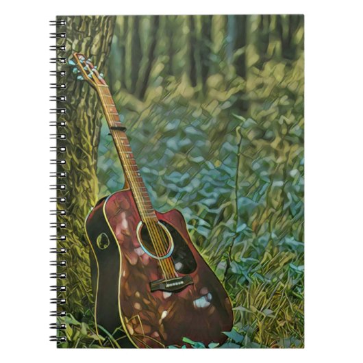 ギタリストの誕生日プレゼント ノートブック (正面)