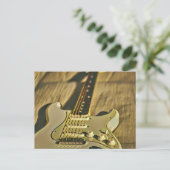 ギタリストの誕生日プレゼント ポストカード (スタンド正面)