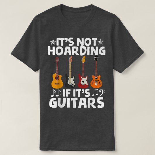 ギタリストはギターもしギターを持たない Tシャツ (デザイン正面)
