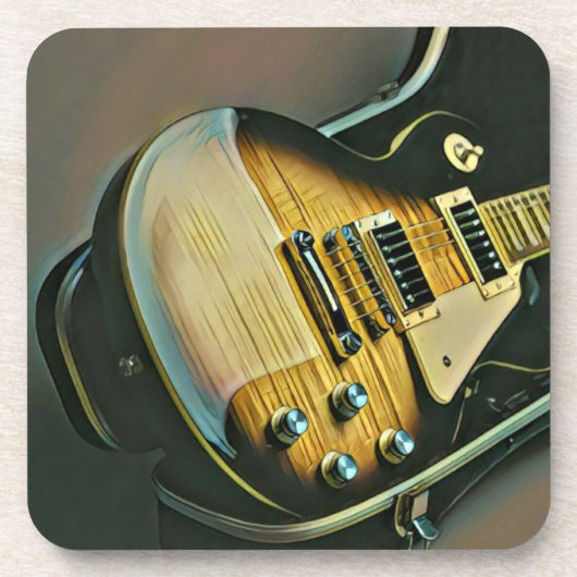 ギタリストへのギフト コースター (正面)