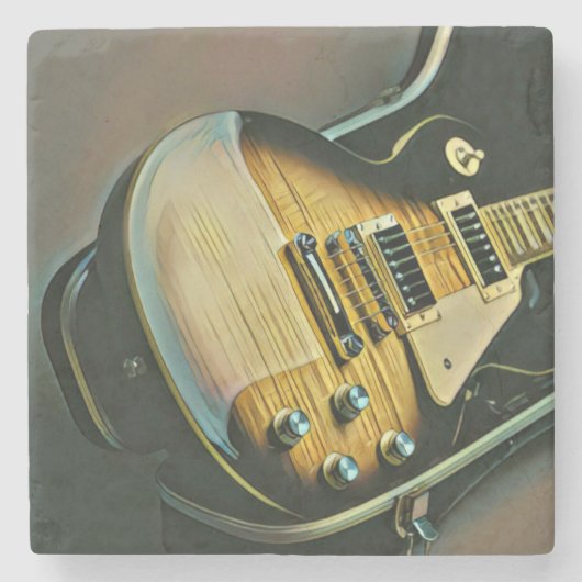 ギタリストへのギフト ストーンコースター (正面)