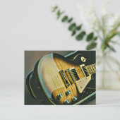 ギタリストへのプレゼント ポストカード (スタンド正面)