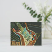 ギタリストへのプレゼント ポストカード (スタンド正面)