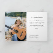 ギタリストへの感謝のメッセージ　あらゆる場面で カード (内部)