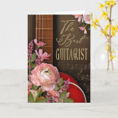 ギタリストへの感謝のメッセージ　あらゆる場面で カード (黄色い花)