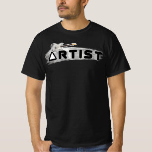 ギタリストアーティストTシャツ ミュージシャンの創造的なスタイル Tシャツ