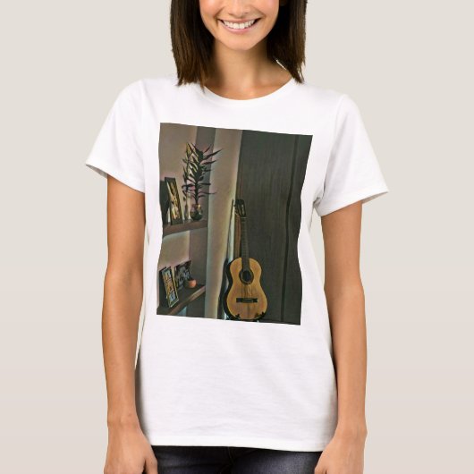 ギタリストカッコいいギフト Tシャツ (正面)