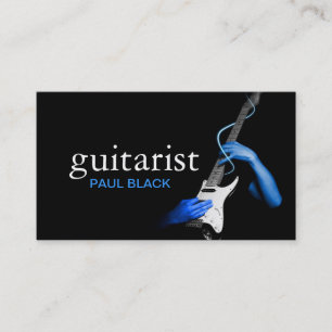 ギタリストギターインストラクター楽器 名刺