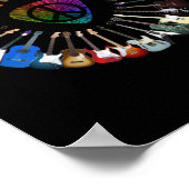 ギタリストギターバラエティ誕生日 ポスター (角)