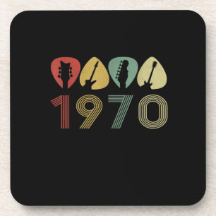 ギタリストギターピック1970ギタリスト誕生日 コースター