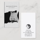 ギタリストギタープレイヤーミュージックミュージシャン 名刺 (正面/裏面)