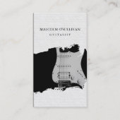 ギタリストギタープレイヤーミュージックミュージシャン 名刺 (正面)