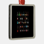 ギタリストギターミュージカル楽器ロックアンドロール メタルオーナメント (右)