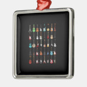 ギタリストギターミュージカル楽器ロックアンドロール メタルオーナメント (左)