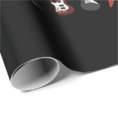 ギタリストギターミュージカル楽器ロックアンドロール ラッピングペーパー (ロールコーナー)