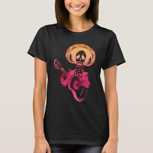 ギタリストギターミュージシャンベース楽器 Tシャツ (正面)