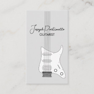 ギタリストギターミュージックミュージシャン 名刺