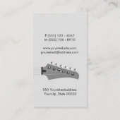 ギタリストギターミュージックミュージシャン 名刺 (裏面)