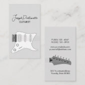 ギタリストギターミュージックミュージシャン 名刺 (正面/裏面)