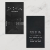 ギタリストギターミュージックミュージシャン 名刺 (正面/裏面)