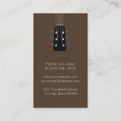 ギタリストギターミュージックミュージシャン 名刺 (裏面)