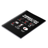 ギタリストギター中毒ギタリスト音楽誕生日 ノートブック (左側)