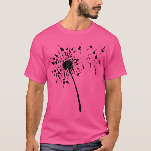 ギタリストギター用ダンデヨンギターシャツ Tシャツ (正面)