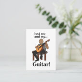 ギタリストギター講師 名刺 (スタンド正面)