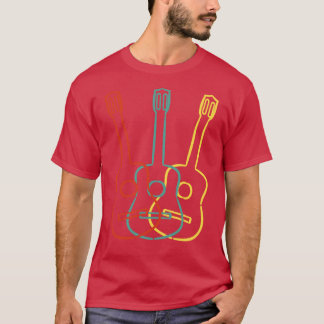 ギタリストギフトアイディアヴィンテージギター Tシャツ