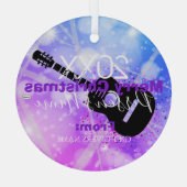 ギタリストクリスマスオーナメントHAMbWG ガラスオーナメント (裏面)