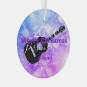 ギタリストクリスマスオーナメントHAMbWG ガラスオーナメント (正面右)