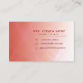 ギタリストスタイリッシュギタープレーヤー先生 名刺 (裏面)