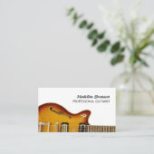 ギタリストプロフェッショナル名刺 名刺 (スタンド正面)