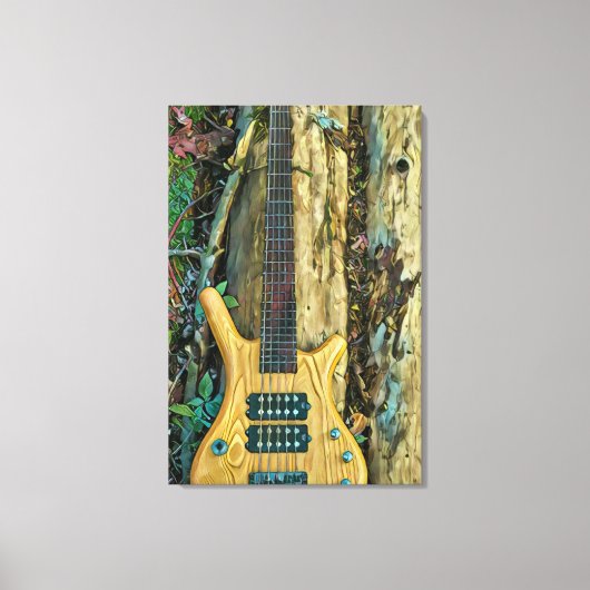 ギタリストミュージシャンへの贈り物 キャンバスプリント (正面)