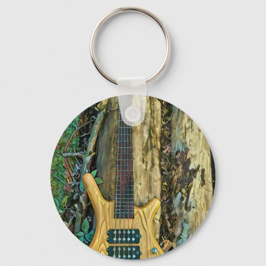 ギタリストミュージシャンへの贈り物 キーホルダー (正面)