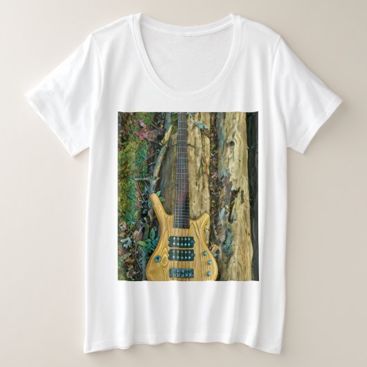 ギタリストミュージシャンへの贈り物 プラスサイズTシャツ (デザイン正面)