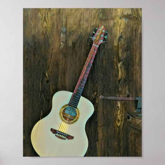 ギタリストミュージシャンへの贈り物 ポスター (正面)