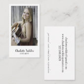 ギタリストミュージシャン先生カスタム写真 名刺 (正面/裏面)