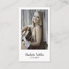 ギタリストミュージシャン先生カスタム写真 名刺